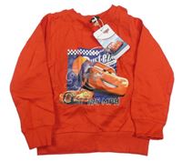 Nové - červená mikina s Cars Disney