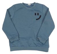 Modrá mikina so smajlíkom