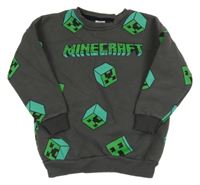 Tmavosivá mikina s Minecraft Zara