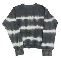 Tmavošedo-biela pruhovaná mikina F&F