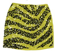 Zelená ľahká sukňa s černými flirty River Island