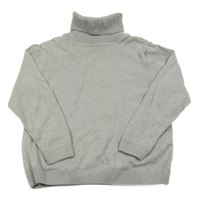 Sivý ľahký sveter s rolákom Primark