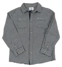 Tmavomodro-bílá pruhovaná košile Topolino