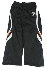 Černo-bílo-oranžové sportovní tepláky Saller