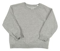 Svetlosivá melírovaná mikina s třešněmi Zara