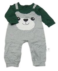 Zeleno-šedý overal s čumákem Shein