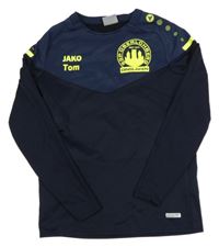 Modro-tmavomodré thermo triko s nápisy Jako