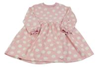 Ružové kvetované teplákové šaty F&F