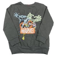 Antracitová mikina so superhrdinami  George