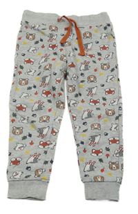 Svetlosivé tepláky so zvieratkami Liegelind