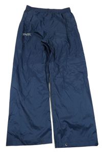 Tmavomodré šušťákové vodeodolné funkčné nohavice Regatta