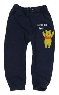 Tmavomodré tepláky s medvídkem Pú Disney