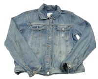 Světlemodrá riflová crop bunda Next