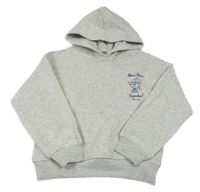 Svetlosivá melírovaná mikina s Miffinem a kapucňou H&M