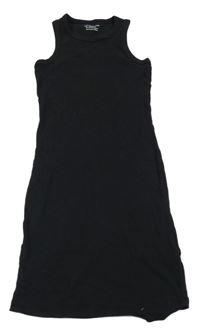 Čierne rebrované šaty Primark