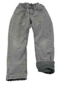 Světlešedé zateplené rifle C&A