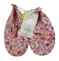 Nové - Bílo-barevné květované capáčky Primark