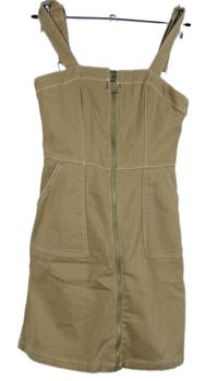 Dámské béžové riflové propínací šaty H&M