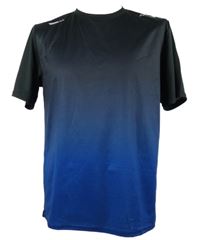 Pánské černo-modré ombré sportovní tričko 