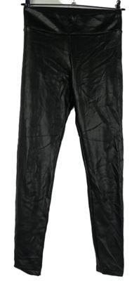 Dámské černé koženkové tregíny Calzedonia 