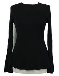 Dámský černý žebrovaný svetr Next 