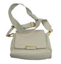 Dámská béžová koženková crossbody kabelka MNG 