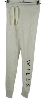 Dámské smetanové cuff tepláky s logem Jack Wills 