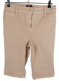 Dámske svetloružové capri rifle Denim