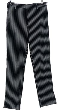 Dámske čierno-biele prúžkované nohavice zn. H&M