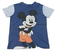 Modré tričko s Mickey Mousem Next