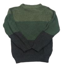 Kaki-tmavomodrý sveter infinity kids