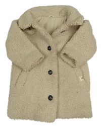 Béžový huňatý podšitý kabát George