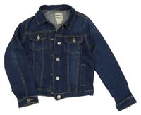 Tmavomodrá riflová bunda 