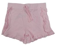 Svetloružové teplákové kraťasy Primark