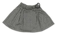 Čierno-biela trblietavá skladaná sukňa so srdcem Primark