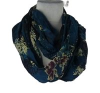 Dámský petrolejový kolový šifonový šátek