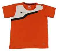 Červené funkční sportovní tričko s logem Puma