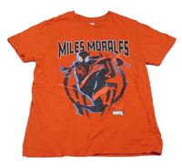 Červené tričko so Spidermanem a nápisom