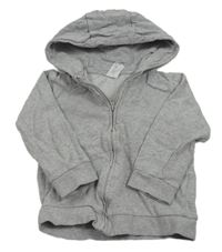 Sivá prepínaci mikina s kapucňou H&M