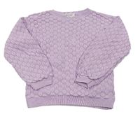 Lila vzorovaný sveter H&M