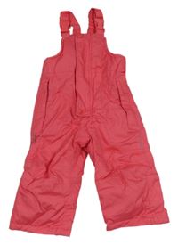 Růžové šusťákové laclové funkční oteplovačky