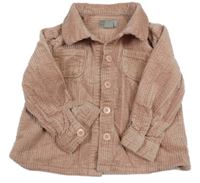 Svetloružová menšestrová košeľová bunda Primark