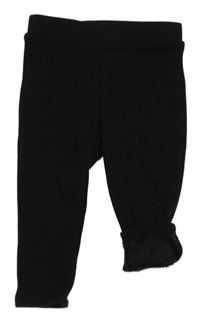 Čierne zateplené legíny Primark