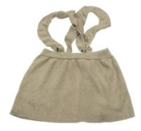 Hnedá pletená sukňa s trakami H&M