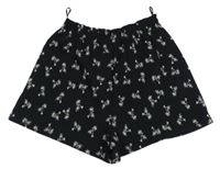 Čierne voľné é kraťasy s palmami C&A