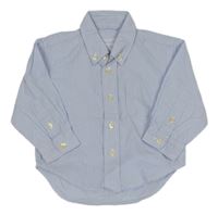 Světlemodro-bílá pruhovaná košile 