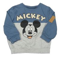 Modro-sivá mikina s Mickeym George