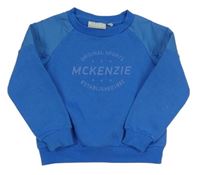 Modrá mikina s logom McKenzie