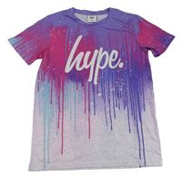Fialovo-růžové sportovní tričko s logem Hype