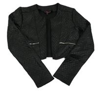 Čierne vzorované sakové bolerko Coolcat